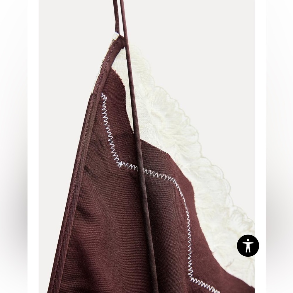 Zara LACE SLIP DRESS ZW COLLECTION $109.00 Size Medium NWT - Picture 12 of 13